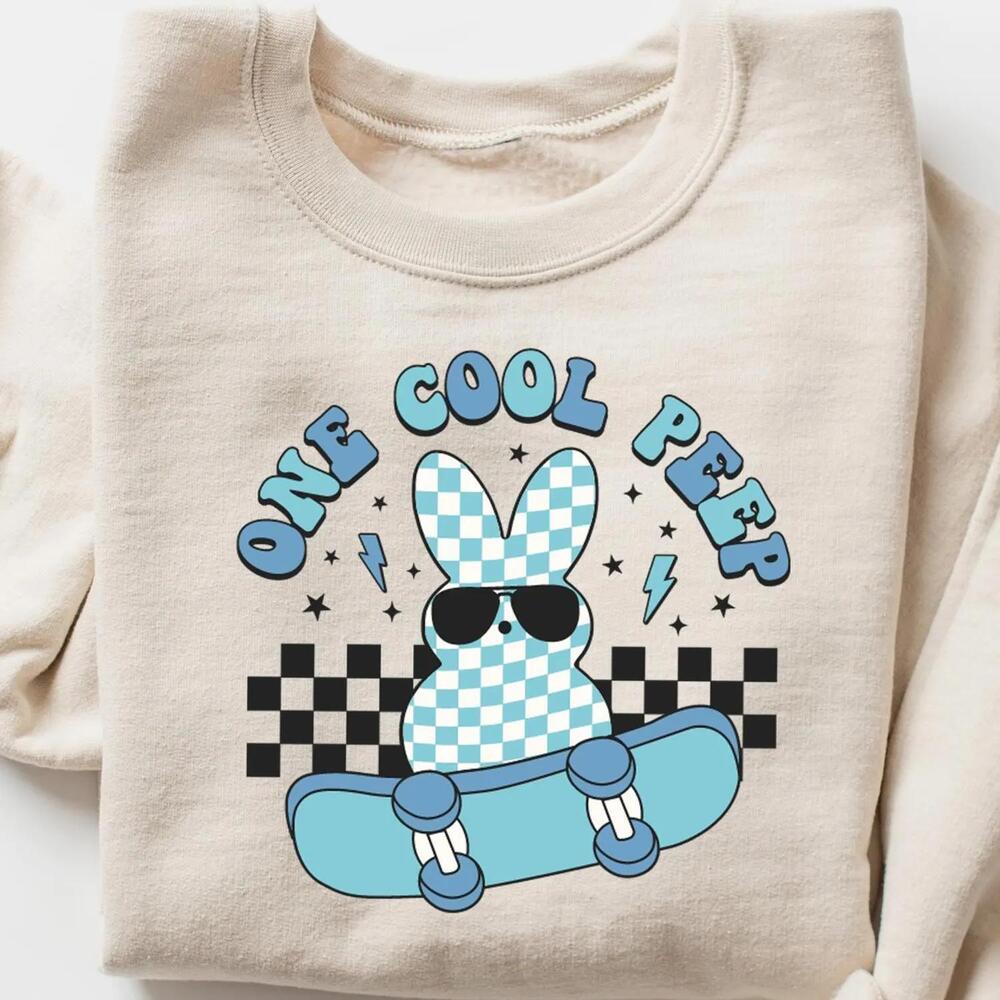One Cool Peep Easter T-shirt Easter T-Shirt Easter Bunny Shirt